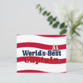 Carte Postale Meilleur Capitaine du monde (Debout devant)