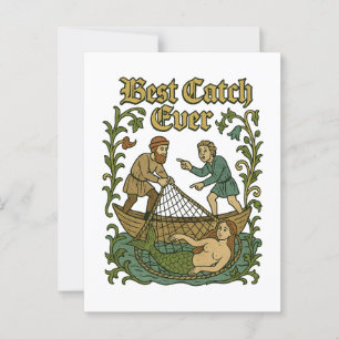 Carte Postale Meilleur Catch Ever - Histoires de pêche Mème médi