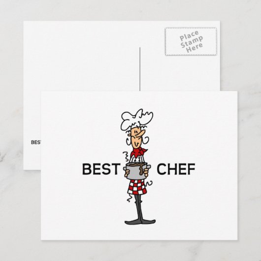 Carte Postale Meilleur chef (Devant / Derrière)