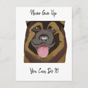 Carte Postale Meilleur Chien Berger Allemand N'abandonne jamais