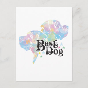Carte Postale Meilleur Chien Grand Danois Pastel Aquarelle Amate