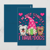 Carte Postale Meilleur Chien Maman Gnome Drôle Chien Dit Pour Le (Devant / Derrière)