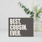 Carte Postale Meilleur. Cousin. Jamais. (Debout devant)