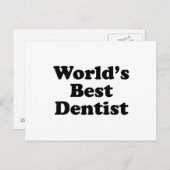 Carte Postale Meilleur dentiste du monde (Devant / Derrière)