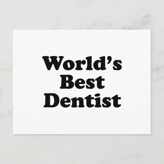 Carte Postale Meilleur dentiste du monde (Devant)