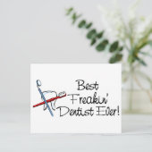 Carte Postale Meilleur Dentiste Freakin (Debout devant)
