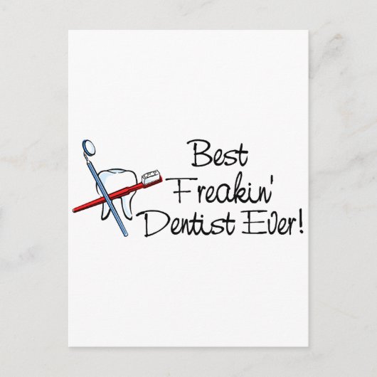 Carte Postale Meilleur Dentiste Freakin (Devant)