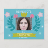 Carte Postale Meilleur employé du mois - félicitations - photo t (Devant)