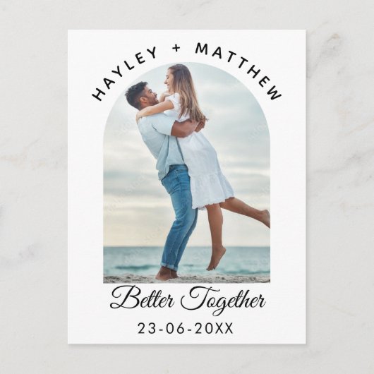 Carte Postale Meilleur ensemble photo de la Saint-Valentin (Devant)