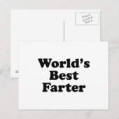Carte Postale Meilleur Farter du monde (Devant / Derrière)