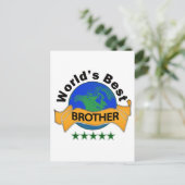 Carte Postale Meilleur Frère du monde (Debout devant)