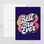 Carte Postale Meilleur Frère Ever (Devant / Derrière)