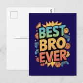 Carte Postale Meilleur Frère Ever (Devant / Derrière)