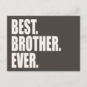 Carte Postale Meilleur. Frère. Jamais.