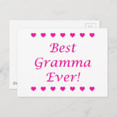 Carte Postale Meilleur Gramma jamais (Devant / Derrière)