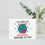 Carte Postale Meilleur grand-mère appartient à moi (Debout devant)