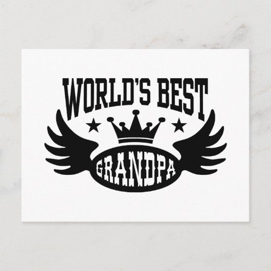 Carte Postale Meilleur grand-père du monde (Devant)
