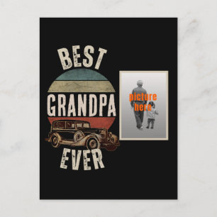 CARTE POSTALE MEILLEUR GRANDPA JAMAIS PERSONNALISÉ FÊTE DES PÈRE