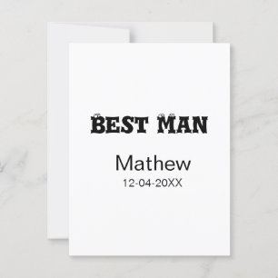 Carte Postale Meilleur homme enterrement de vie de garçon ajoute