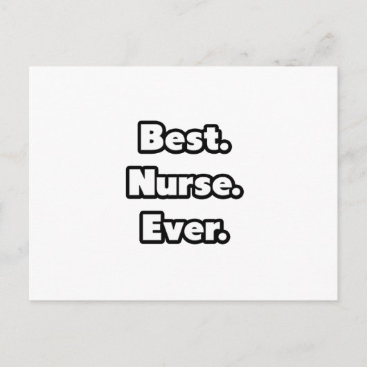 Carte Postale Meilleur. Infirmière. Jamais. (Devant)