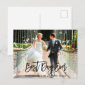 Carte Postale Meilleur Jour Jamais Bracelet Mariage  B Merci (Devant / Derrière)