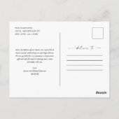 Carte postale Meilleur jour jamais Mariage Merci (Dos)