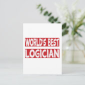 Carte Postale Meilleur Logicien du monde. (Debout devant)