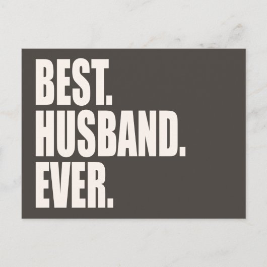 Carte Postale Meilleur. Mari. Jamais. (Devant)