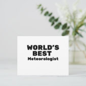Carte Postale Meilleur météorologue du monde (Debout devant)