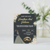 Carte Postale Meilleur modèle de faire-part de mariage que vous  (Debout devant)