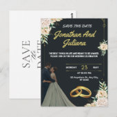 Carte Postale Meilleur modèle de faire-part de mariage que vous  (Devant / Derrière)