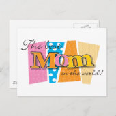 Carte Postale Meilleur monde maman (Devant / Derrière)