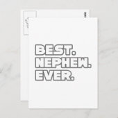 Carte Postale Meilleur Nephew jamais (Devant / Derrière)