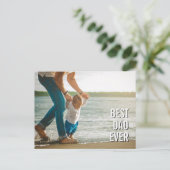 Carte Postale Meilleur Papa De Tous Les Temps Typographie élégan (Debout devant)