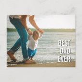 Carte Postale Meilleur Papa De Tous Les Temps Typographie élégan (Devant)