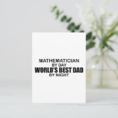 Carte Postale Meilleur papa du monde - Mathématicien (Debout devant)