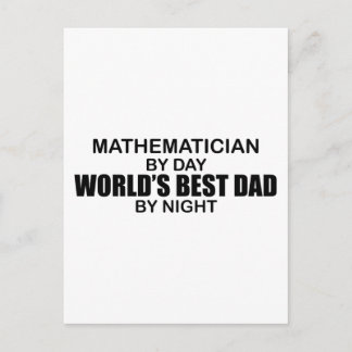 Carte Postale Meilleur papa du monde - Mathématicien