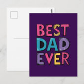 Carte Postale Meilleur Papa Ever (Devant / Derrière)