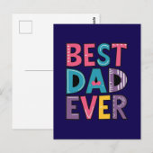 Carte Postale Meilleur Papa Ever (Devant / Derrière)