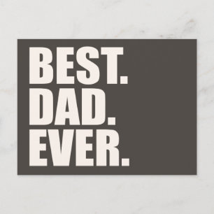 Carte Postale Meilleur. Papa. Jamais.