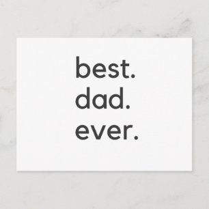 Carte Postale meilleur papa jamais foncé