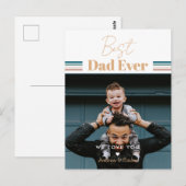 Carte Postale Meilleur papa jamais Nous t'aimons (Devant / Derrière)