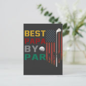 Carte Postale meilleur papa par par golf T-Shirt (Debout devant)