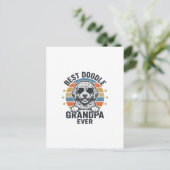 Carte Postale Meilleur Papi Doodle de tous les temps Design de c (Debout devant)
