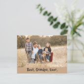 Carte Postale Meilleur Papi Photo (Debout devant)