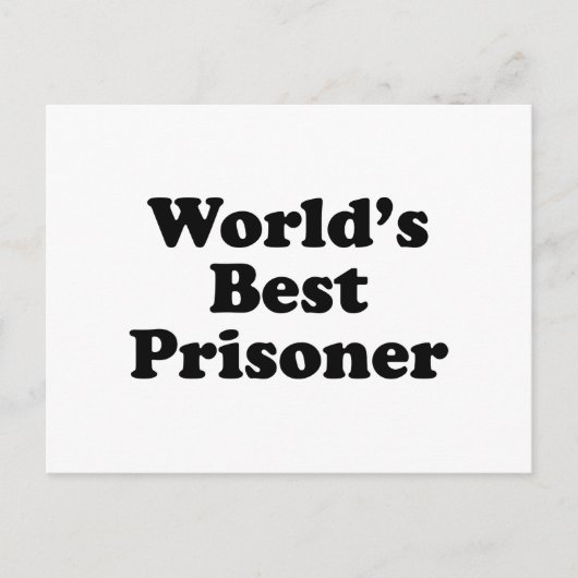 Carte Postale Meilleur prisonnier au monde (Devant)