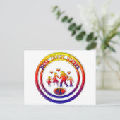 Carte Postale Meilleur prix de maman Rainbow Family (Debout devant)