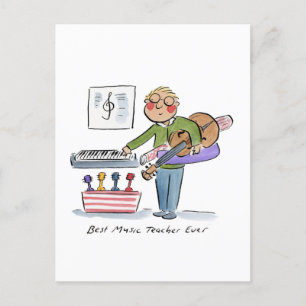 Carte Postale Meilleur professeur de musique