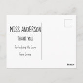 Carte Postale Meilleur Professeur Jamais Manchot d'Hiver Design (Dos)