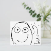 Carte Postale meilleur que prévu pouces (Debout devant)